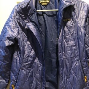 Patagonia girls Nano puff jacket-blue